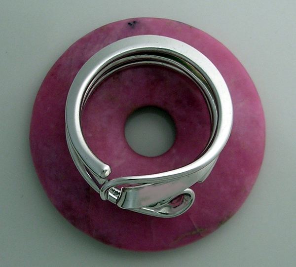 Vortex Energy Ring™ Three Turn Design in 12 Gauge Sterling Silver.