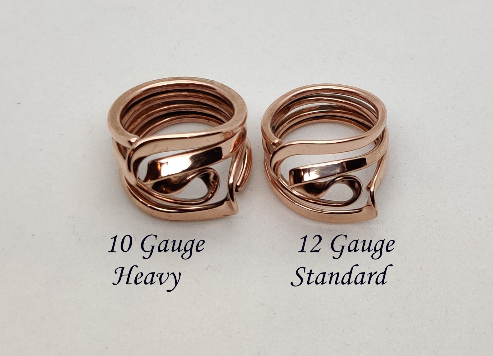 Four Turn Vortex Energy Ring™ Hand Forged In 12 Gauge Pure Copper
