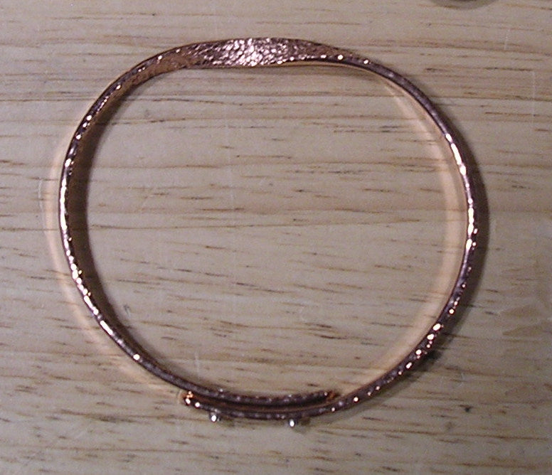 Copper Mobius Bracelet With Sterling Silver Rivets