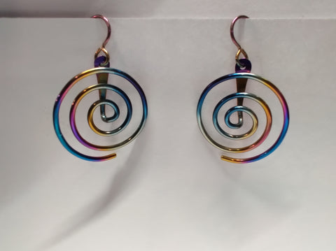 3D Printed Chain Mail Earrings