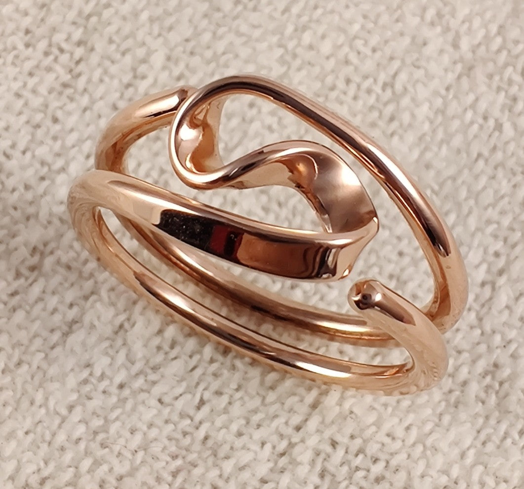 Two Turn Vortex Energy Ring™ in 12 gauge Pure Copper Tesla Inspired Jewelry