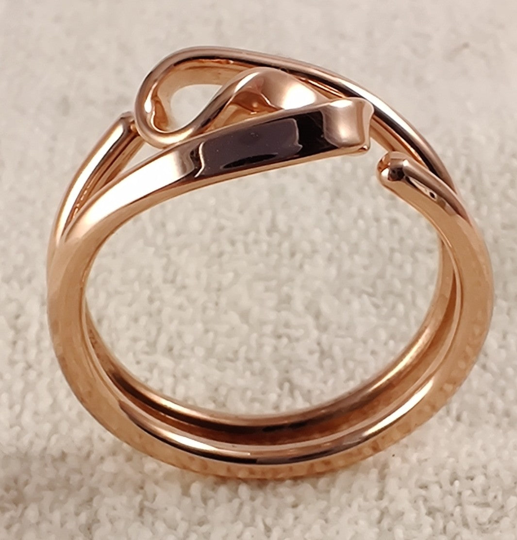 Two Turn Vortex Energy Ring™ in 12 gauge Pure Copper Tesla Inspired Jewelry