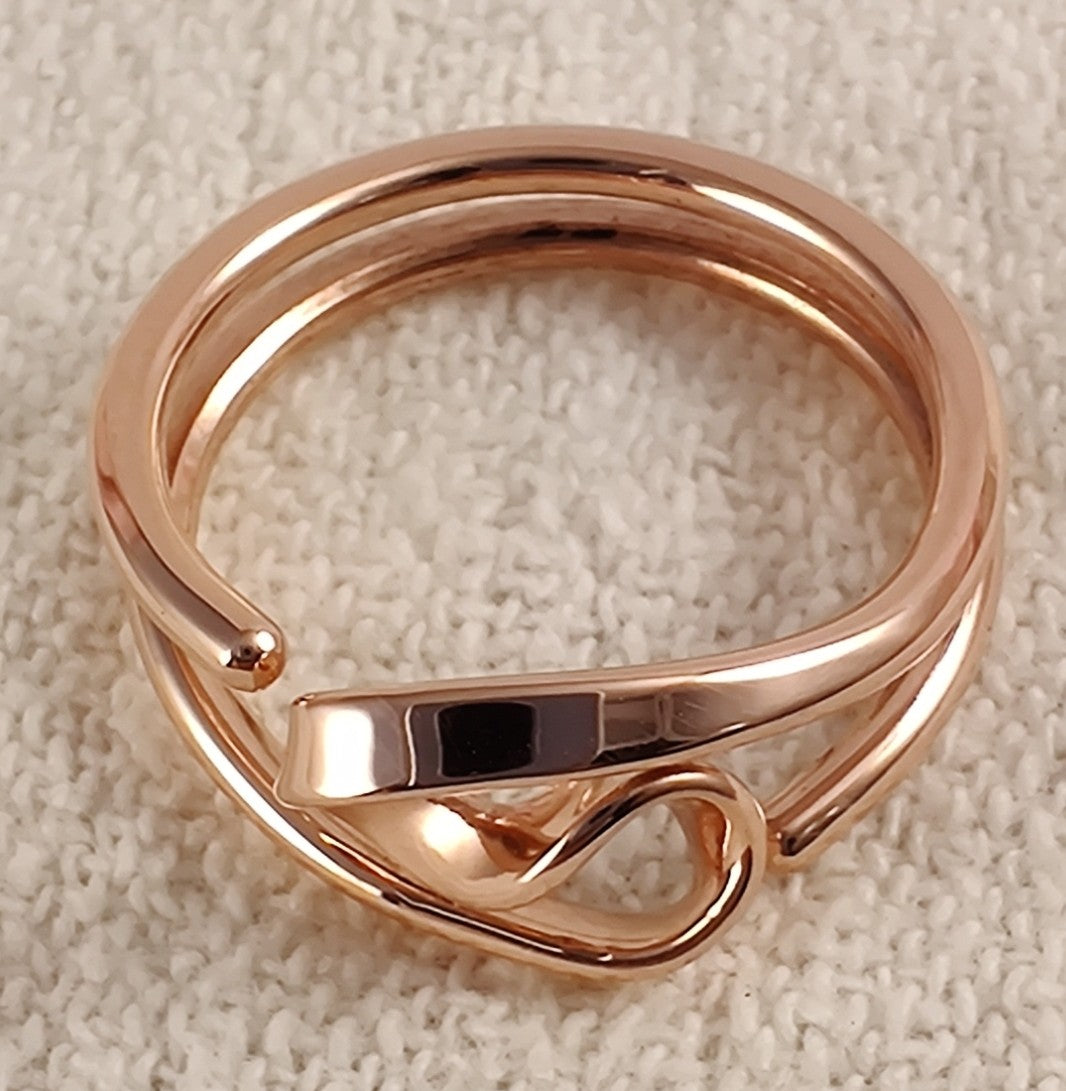 Two Turn Vortex Energy Ring™ in 12 gauge Pure Copper Tesla Inspired Jewelry
