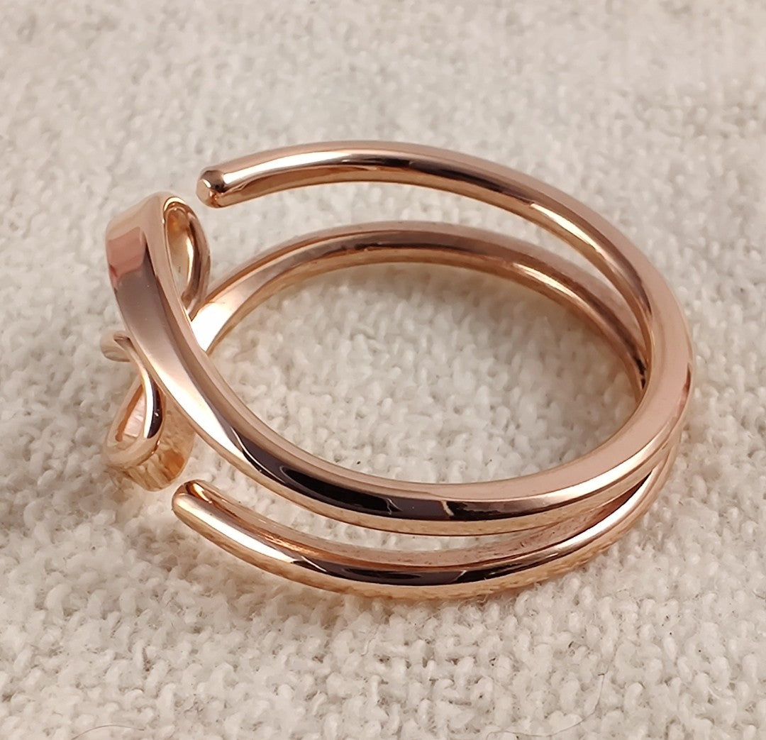 Two Turn Vortex Energy Ring™ in 12 gauge Pure Copper Tesla Inspired Jewelry