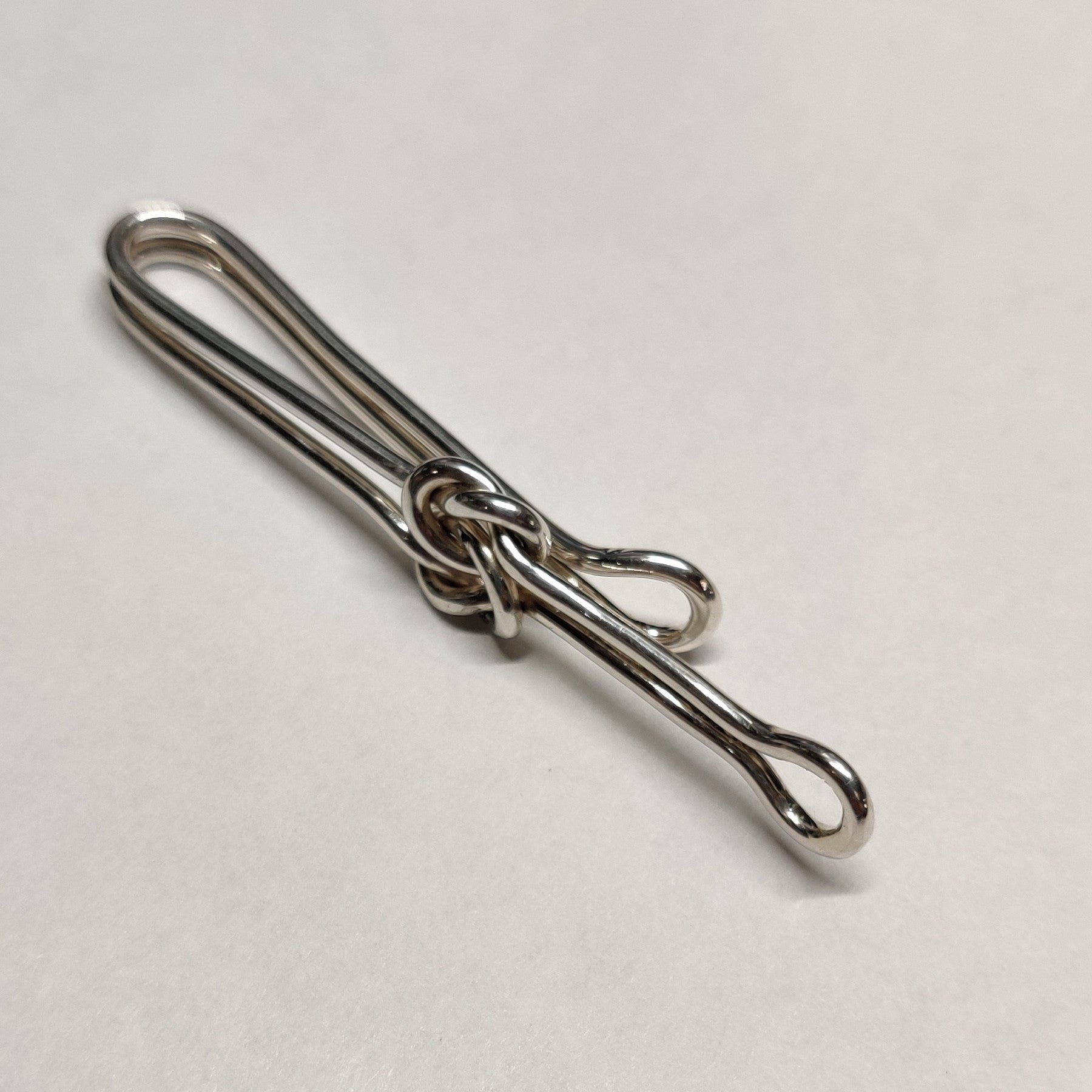 Celtic Knot Tie Clip in Sterling Silver