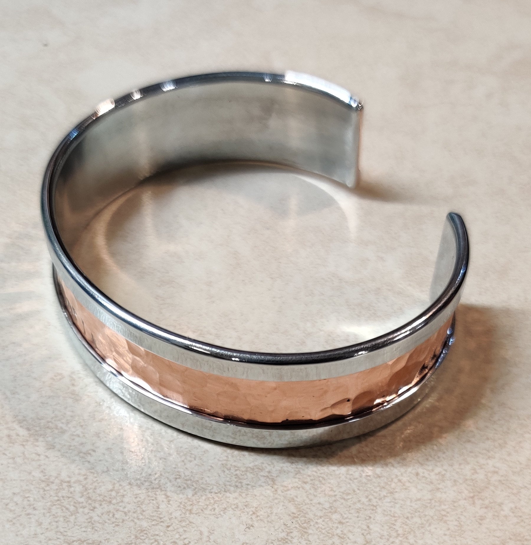 Zinc Bracelet with Pure Copper