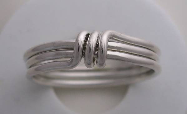 Twin Peaks Ring In Sterling Silver