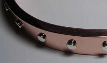 Copper Bracelet & Sterling Silver Rivets,