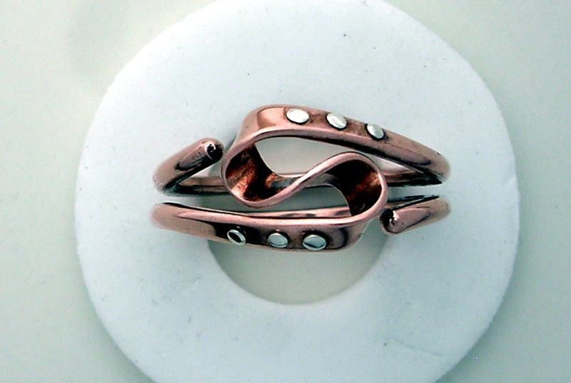 Pure Copper Vortex  Energy Ring Goes Steampunk With Rivets