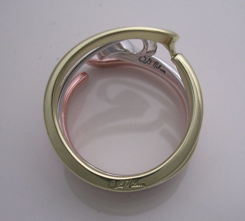 Tesla Inspired Tri-Metal Energy Ring™. Silver, Copper, Brass.
