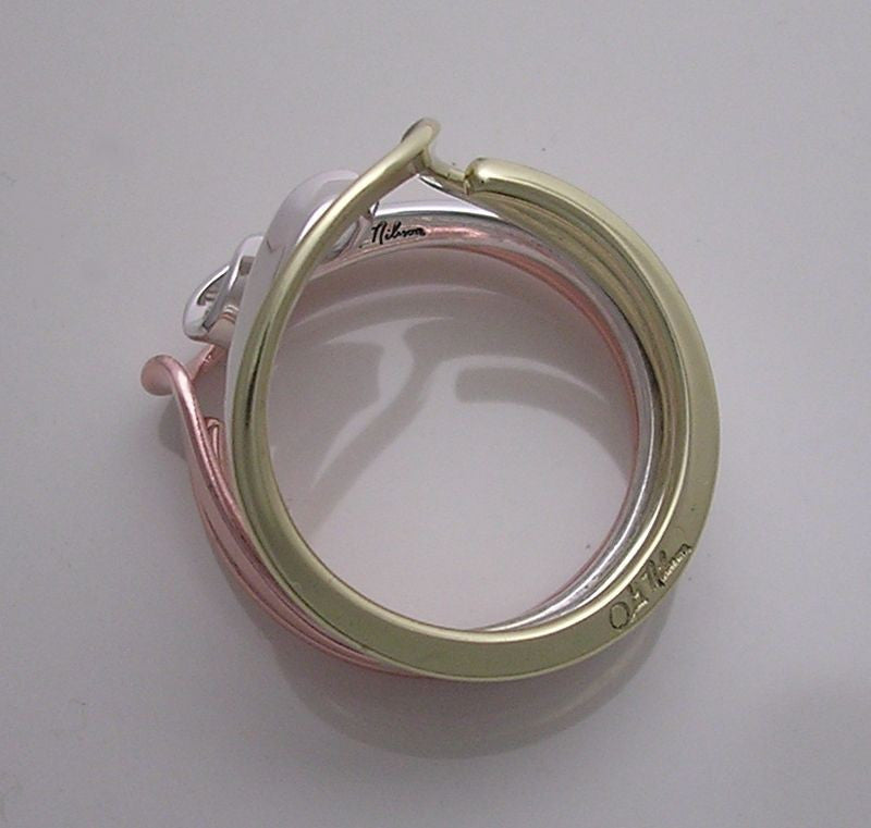 Tesla Inspired Tri-Metal Energy Ring™. Silver, Copper, Brass.