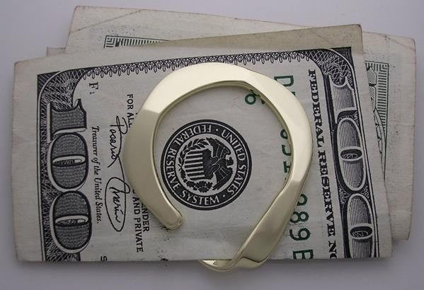 Money Clip in Brass