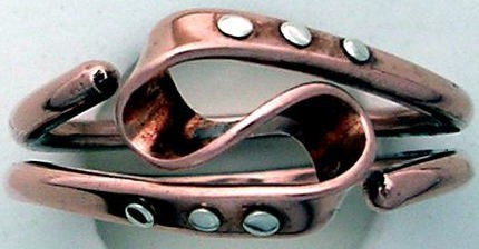 Pure Copper Vortex  Energy Ring Goes Steampunk With Rivets