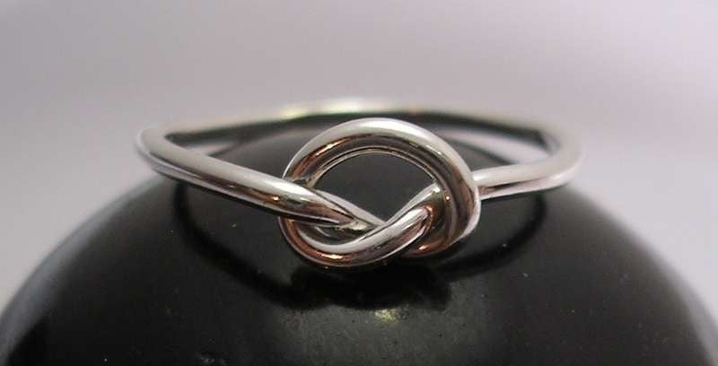 Knot Ring in Sterling Silver 14 Gauge