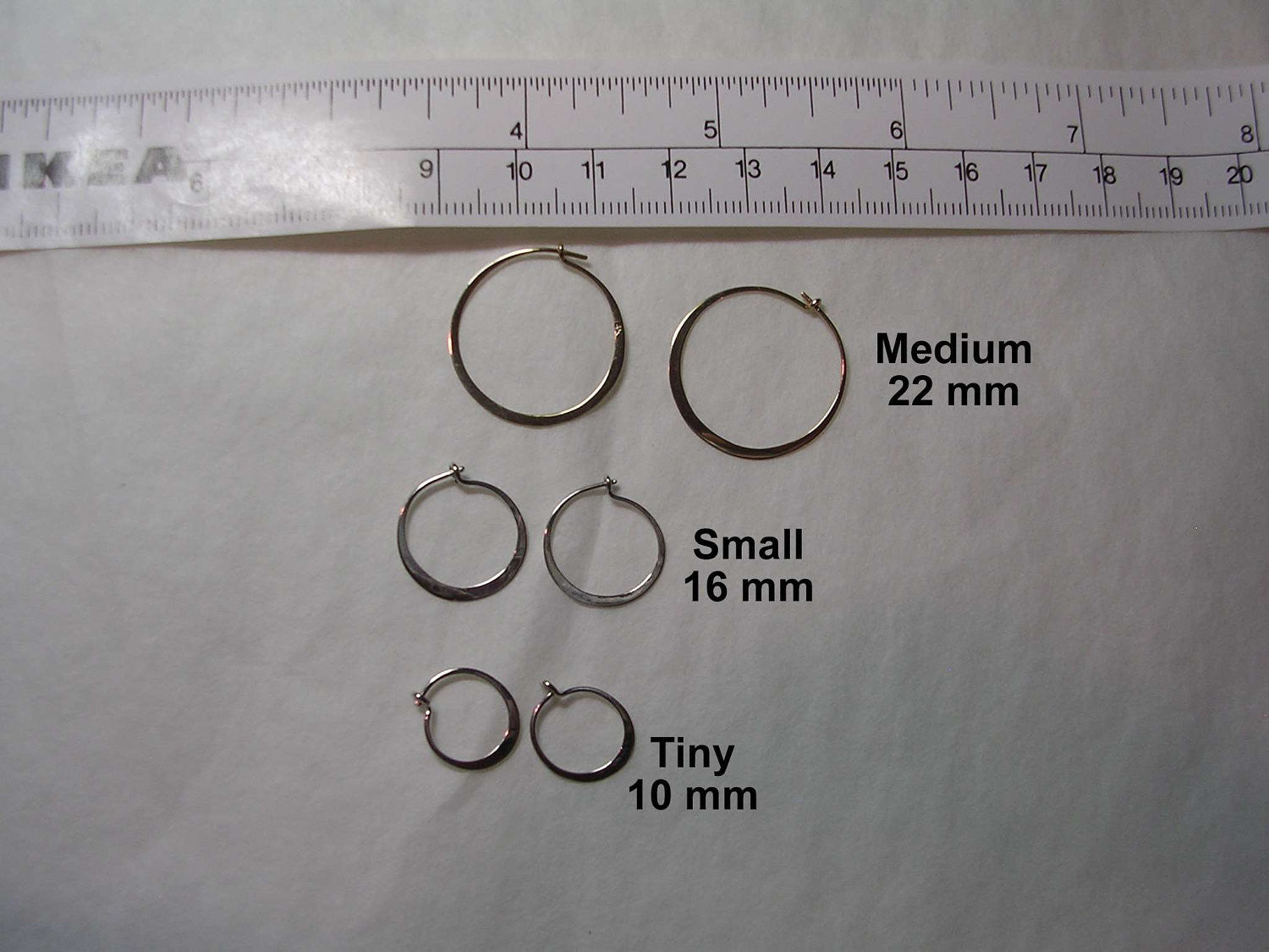 Small Hoop Earrings available in Sterling, Niobium, or 14k Yellow, Rose or Palladium White Gold