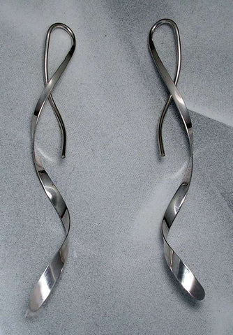 Vortex Earrings In Sterling Silver
