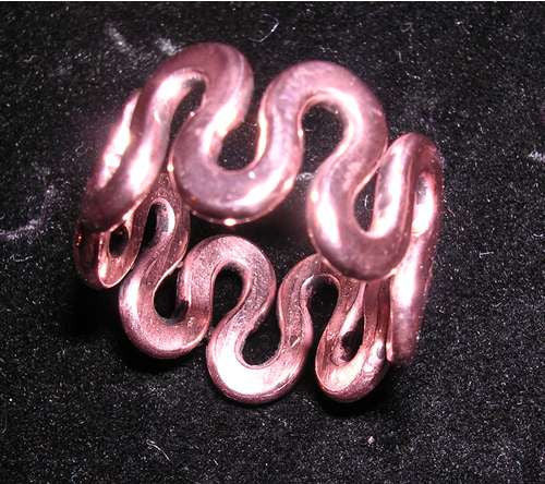 A Band of Waves in a Ring Made in Pure Copper