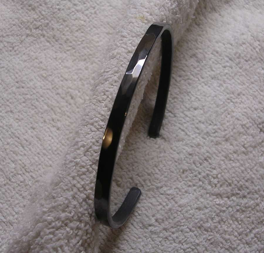 Pure Blackened Niobium Bracelet for Men and Women
