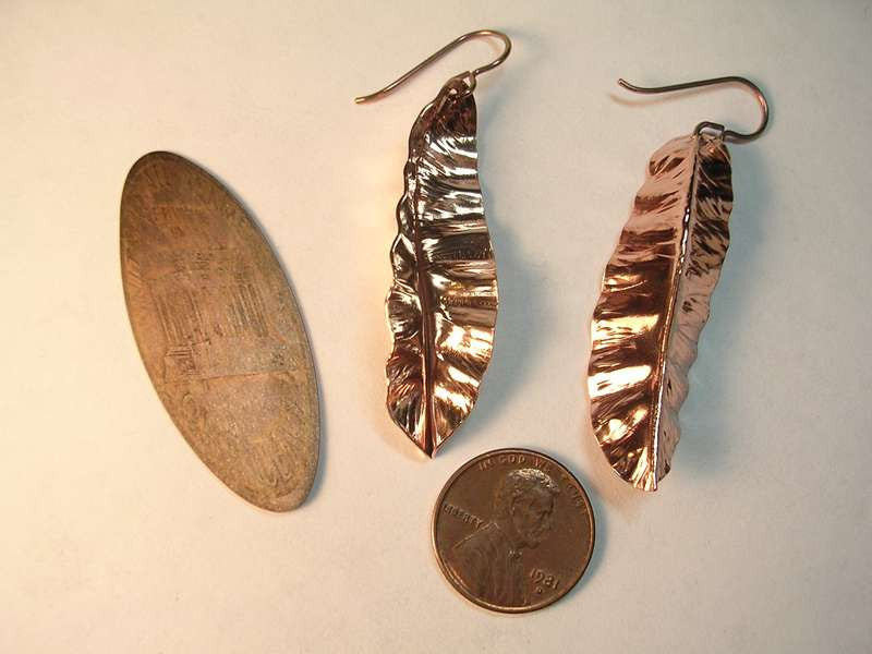 Copper penny earrings - My 2 cents worth