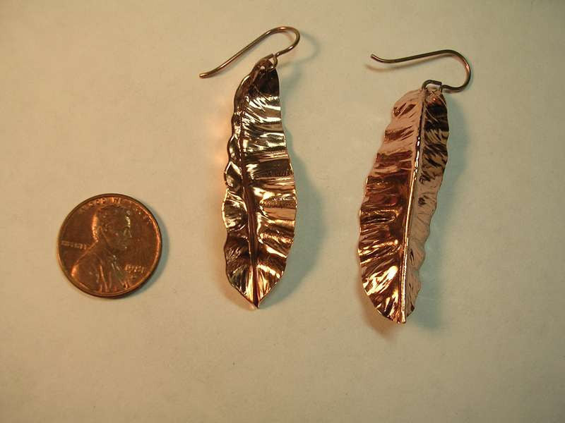 Copper penny earrings - My 2 cents worth