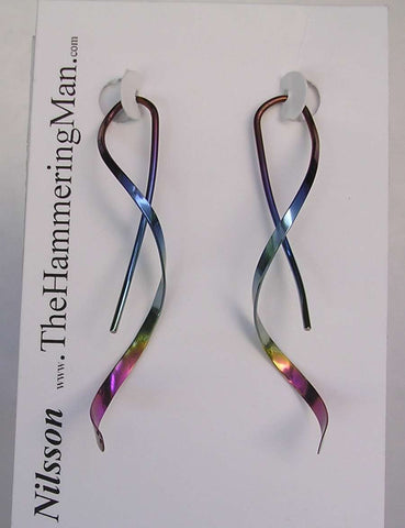 3D Printed Chain Mail Earrings