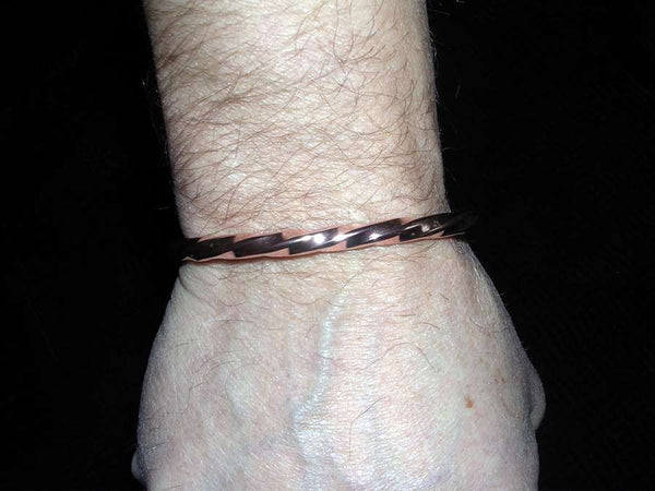 Twisted Square Copper Bracelet