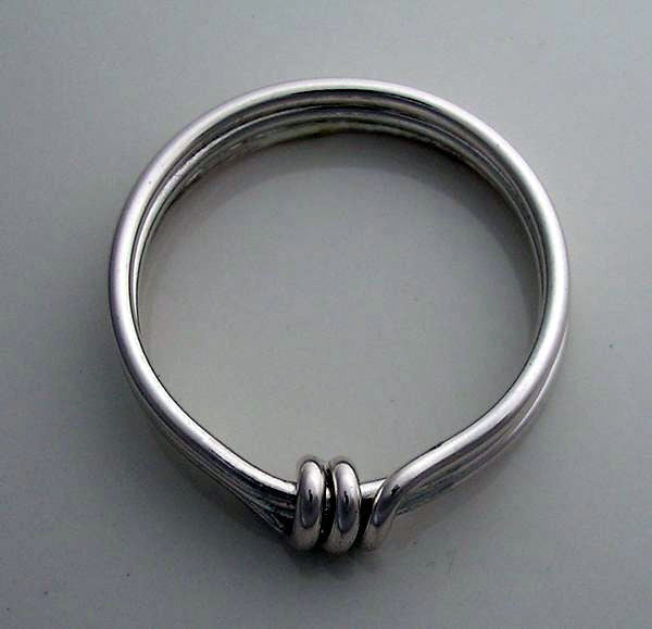 A set of Two - Twin Peaks Rings in Sterling Silver