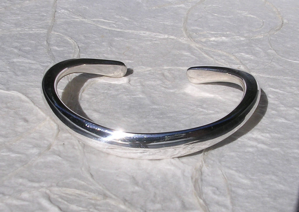 Sterling Silver Classic Bracelet Hand Forged in 4 gauge