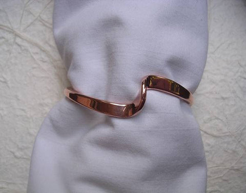12 Rivet Ring in Copper and Sterling