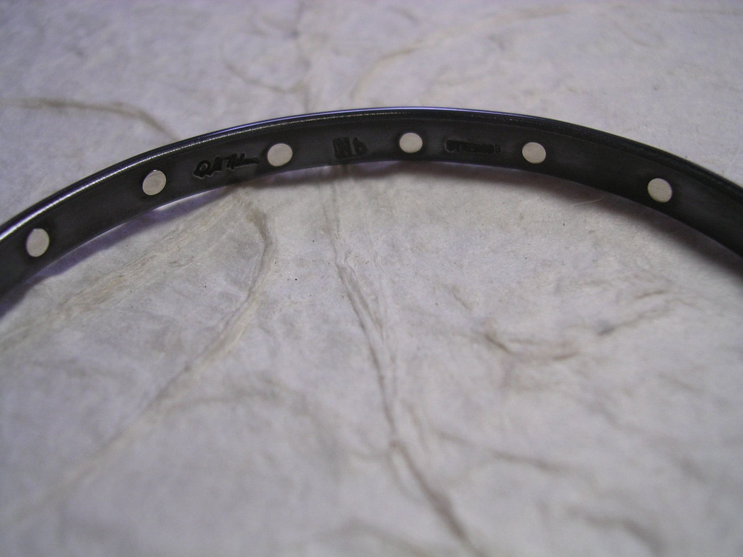 Niobium Bracelet with 18 Sterling Silver Rivets