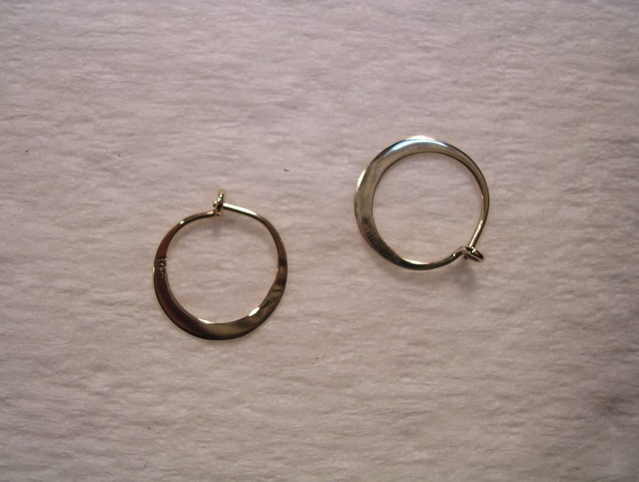 Tiny Sleepers -  Hoop Earrings in Your Color Choice of 14k Solid Gold