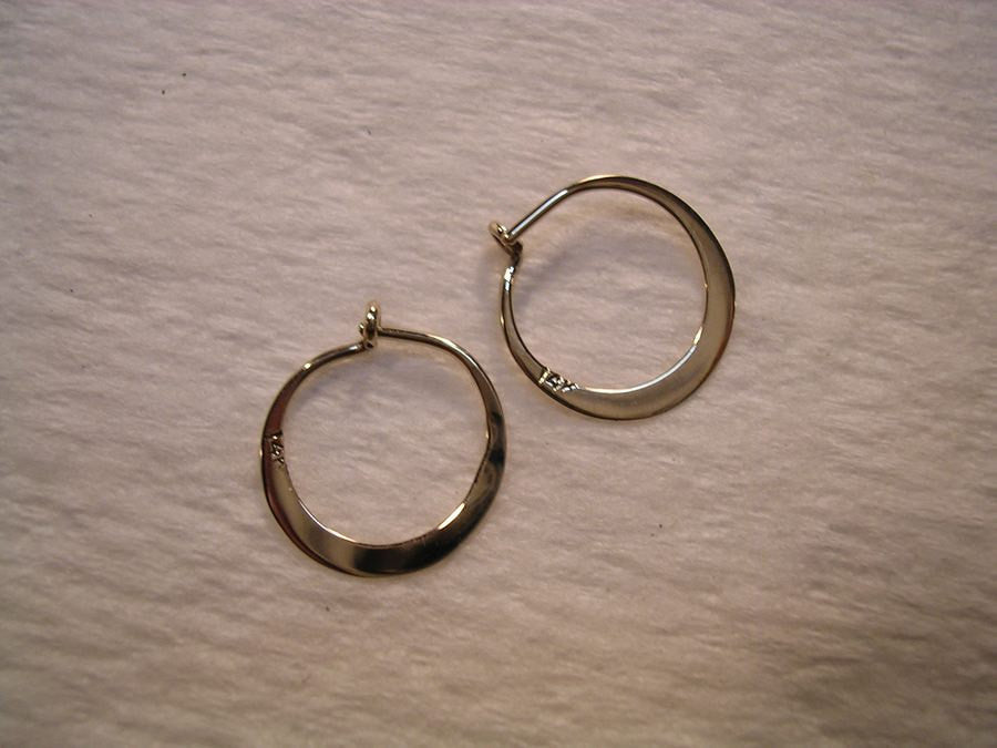 Tiny Sleepers -  Hoop Earrings in Your Color Choice of 14k Solid Gold
