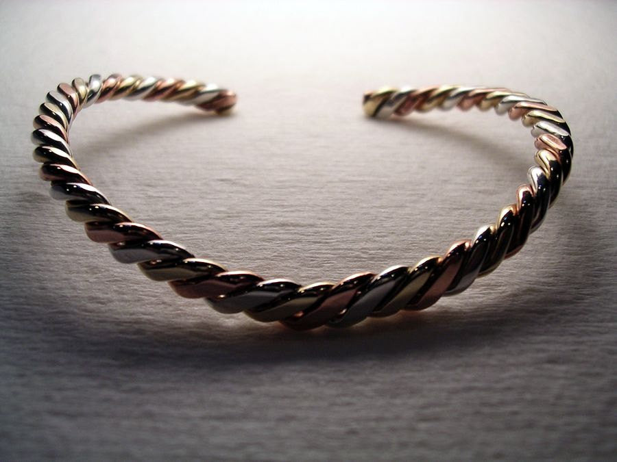 Twisted Tri-Metal Classic Bracelet