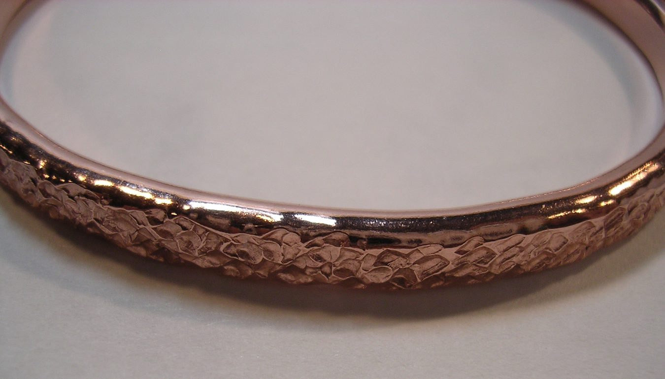 Heavily Textured ( Mock Pavé ™ ©) Pure Copper Cuff Bracelet