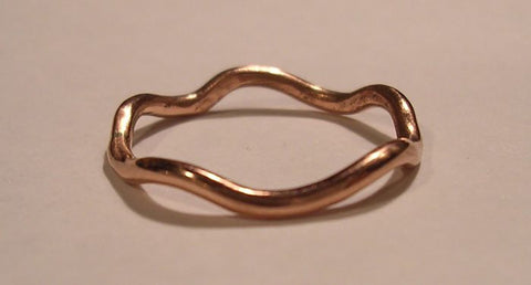 Copper Mobius Bracelet With Sterling Silver Rivets