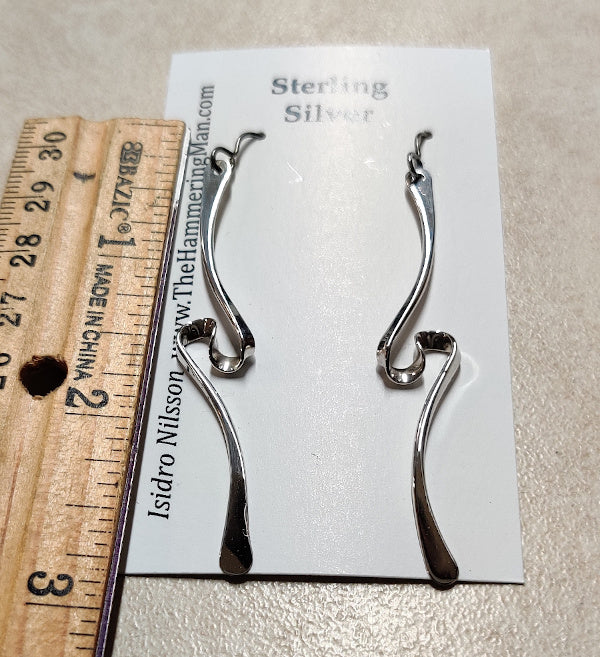 Vortex Earrings In Sterling Silver