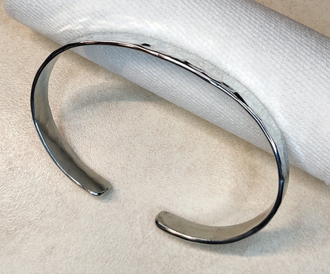 Niobium Classic Bracelet - Heavy Gauge Mans Bracelet With Diamond