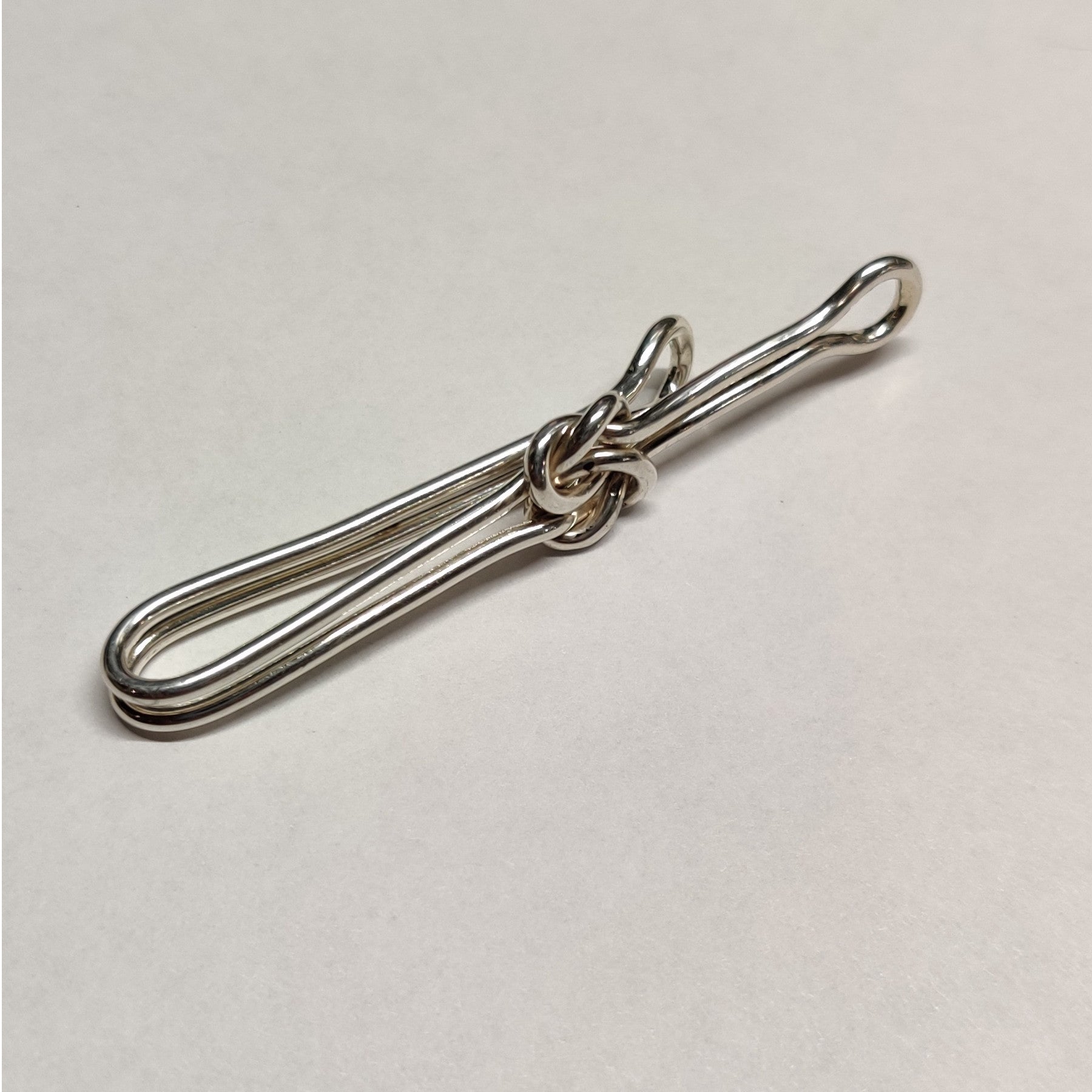 Celtic Knot Tie Clip in Sterling Silver