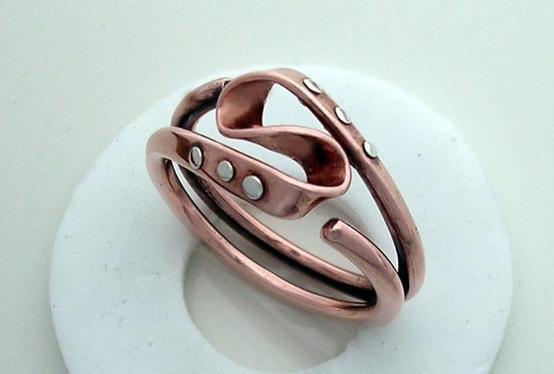 Pure Copper Vortex  Energy Ring Goes Steampunk With Rivets
