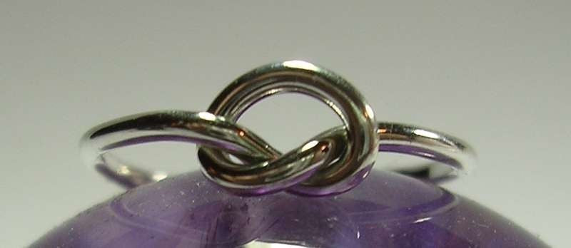 Love Knot Ring in 16 gauge Sterling Silver - Single Celtic Design