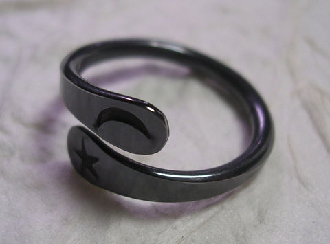 Blackened Niobium Four Turn Vortex Energy Ring™