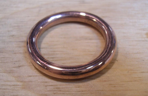 Pure Copper Classic Bracelet in the Heavier 4 gauge Copper with Two Magnets