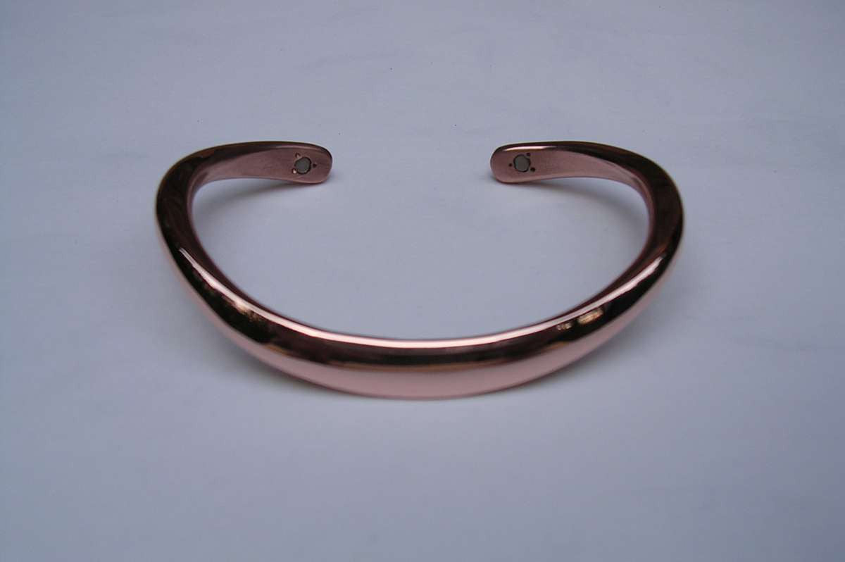 Pure Copper Classic Bracelet in the Heavier 4 gauge Copper with Two Magnets