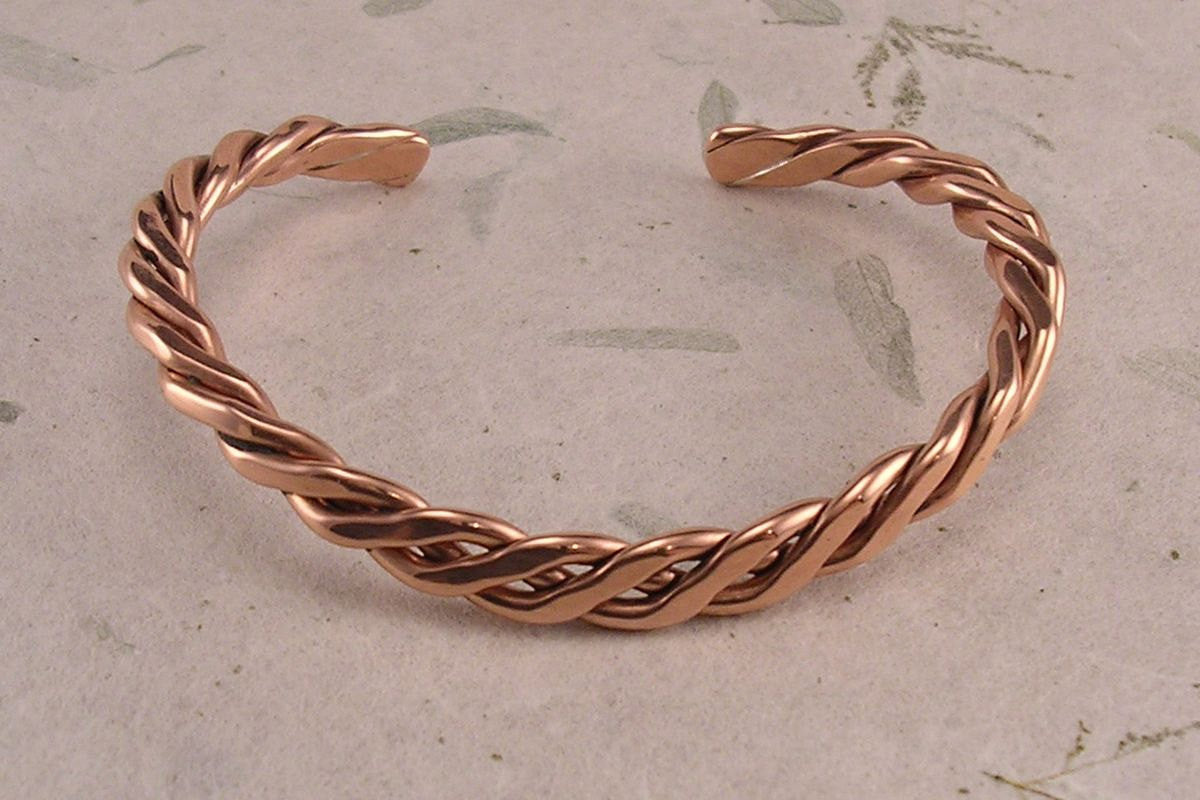 Cable Ties, Copper Twist Bracelet with three Steel Beads and Tube – Urban  Drygoods, ltd